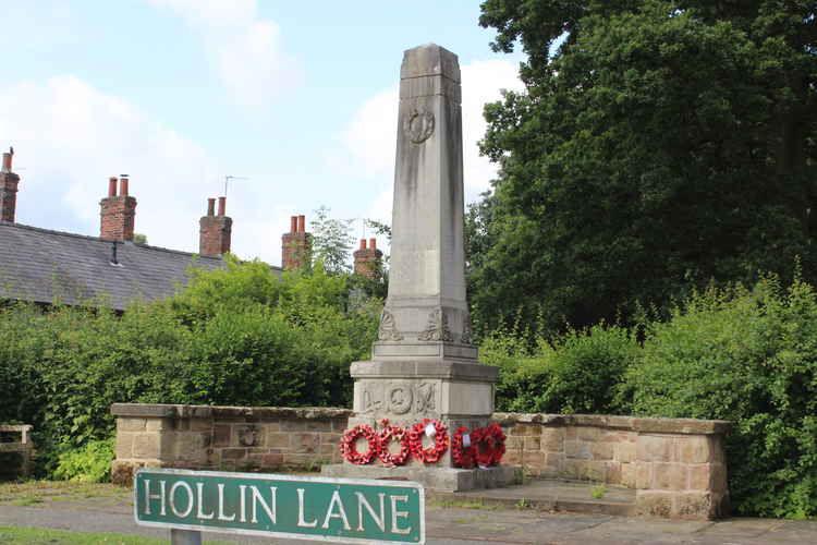 Any local heritage sites are welcome to apply to try get funding, such as this Styal First World War War Memorial on Hollin Lane.