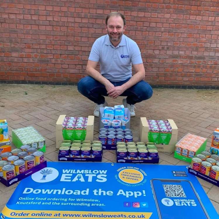 Andrew giving back to the community, a crucial mantra of Wilmslow Eats. (Image - Wilmslow Eats)