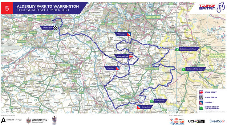 The map for the September cycle, which will be broadcast on telly. So you can watch Wilmslow at the event if you can't attend.