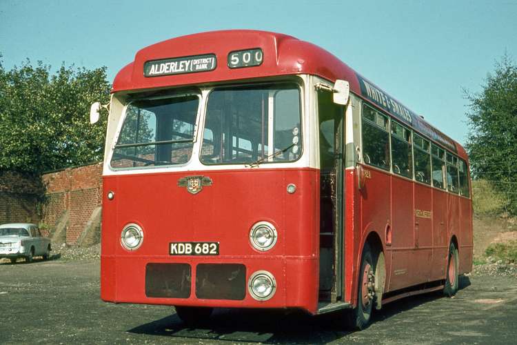 If you look closely, you can see a British Leyland tiger cartoon logo mascot for this Wilmslow bus from 1966. (Image - Museum of Transport, Greater Manchester/@motgm)