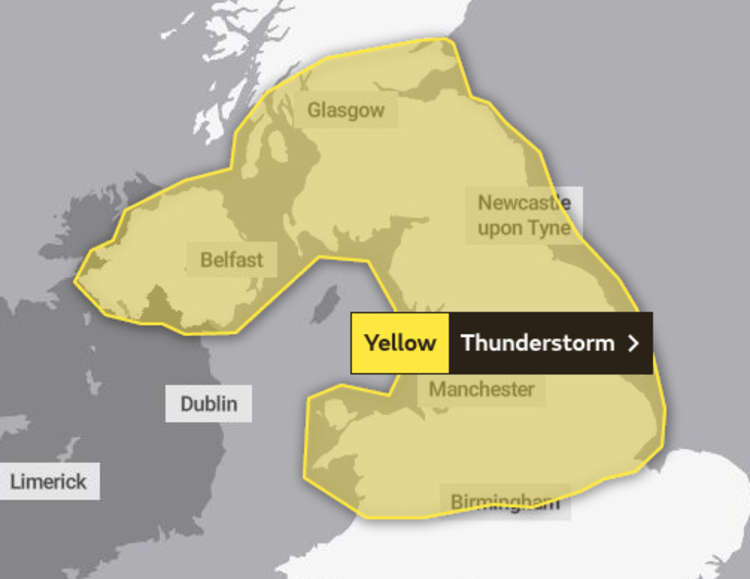 You can check the four-day forecast on the Wilmslow Nub News homepage. (Image - Met Office)