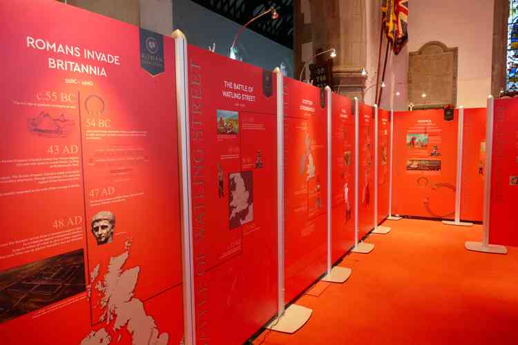 Timeline theme: Exhibition starts with the Roman ocupation