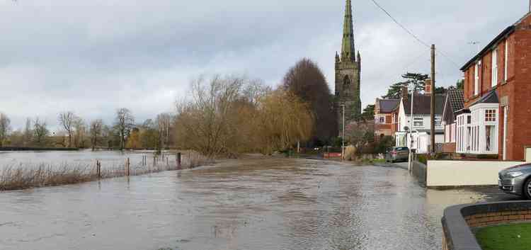 Riverside view: Water, water everywhere