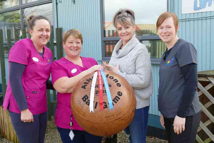 All star line-up: From left, Tracy Thorpe, Debbie Prodger, Janneen Bernard and Emily Birchnall