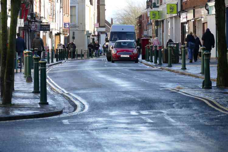 Traffic calming: Long Street is fairly quiet