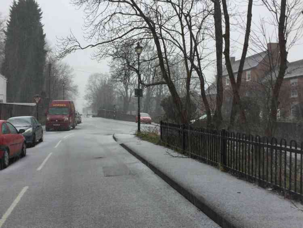 Covering: The last snowfall in Atherstone earlier this month