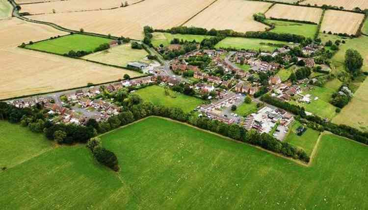 View from above: Shuttington village joins the 'Supported Villages Scheme' . . . Picture by Rachael Jaggs