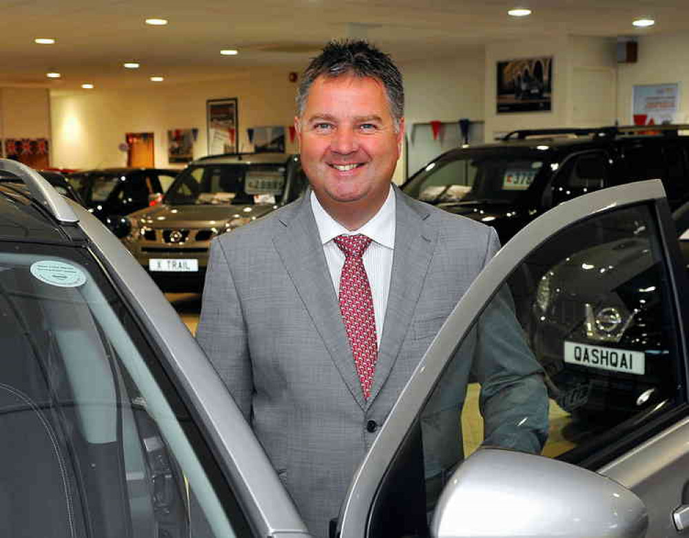 Community-minded: Polesworth Garage owner Martin Newbold