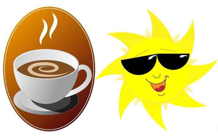Warm advice: Hot drinks and sunbathing help ward off the threat of ciontracting coronavirus
