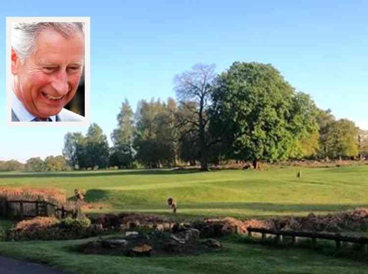 King and country: Police picture from the countryside around Athersone and the Prince of Wales, inset