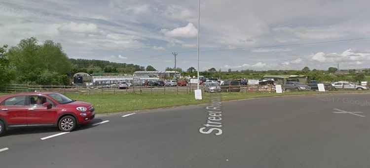 Location of proposed petrol station on A39 Street roundabout near Clarks Village in Street (Photo: Google Maps)