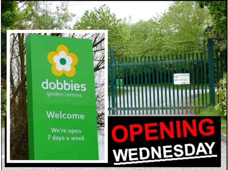 Green fo go: Atherstone's Dobbies on Nuneaton Road, Mancetter to reopen on Wednesday