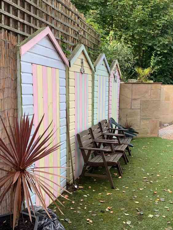 The real McCoy: Beach huts and sun loungers at Atherstone's Merevale House