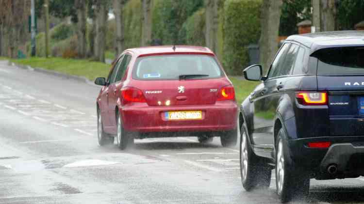 Avoiding the speed humps: Drivers on Witherley Road, Atherstone