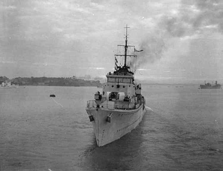 Action-packed: The second HMS Atherstone was a Hunt-class destroyer