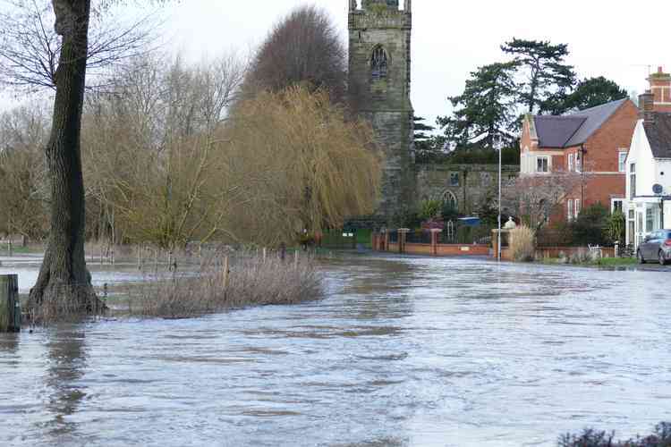 Under water: Witherley after Storm Ciara