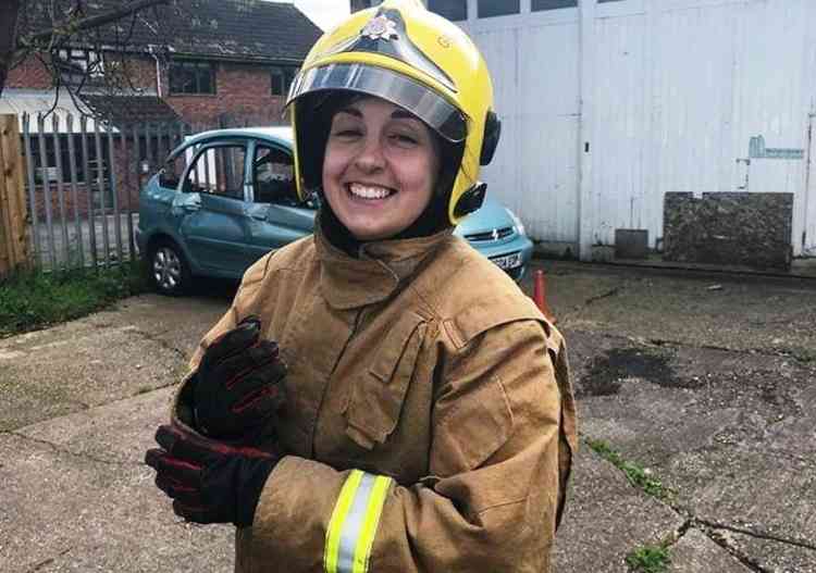 Miles of smiles: On-call firefighter Chelsie Griffin