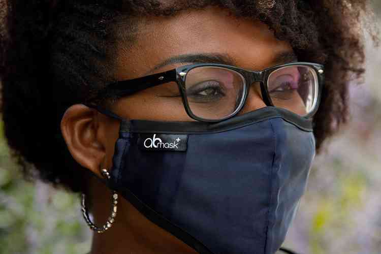 Shade Agboola: Sporting a face mask at the start of the 'Let's Do The Right Thing' campaign