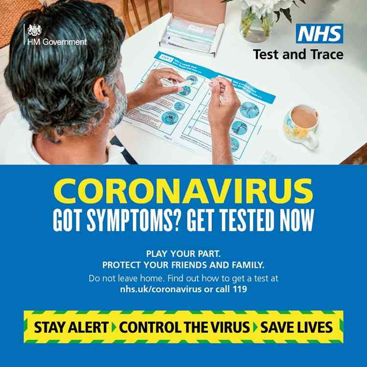 Spreading the word: Get a test of you show any signs of the virus