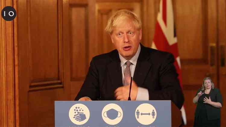 Tough measures: Boris Johnson today