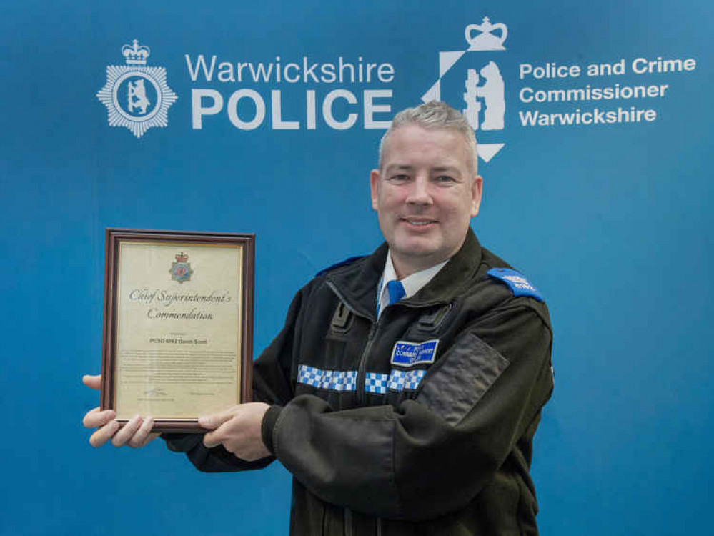 Award winner: PCSO Gavin Scott