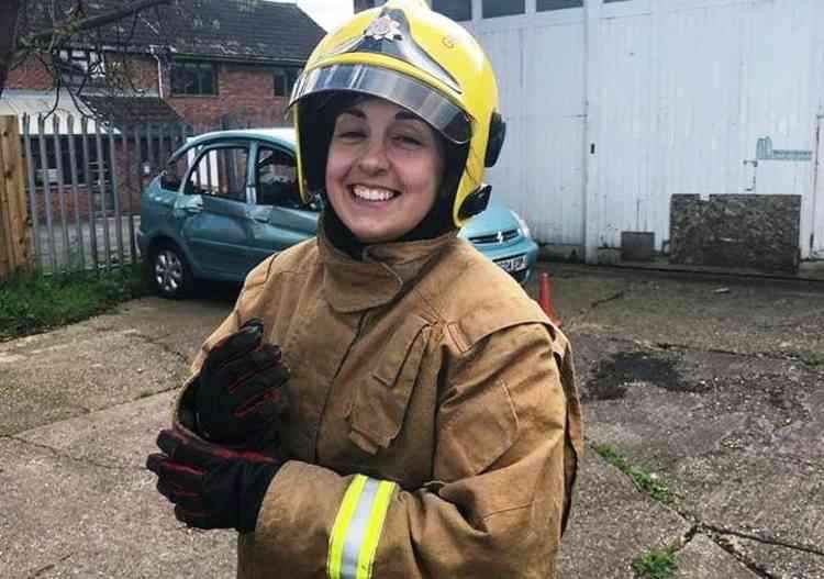 Miles of smiles: On-call firefighter Chelsie Griffin