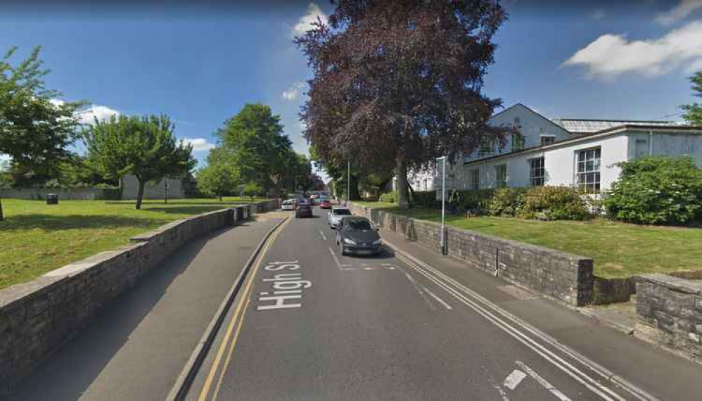 The mast is proposed to be located on the wide section of pavement, on the left of this photo (Photo: Google Street View)