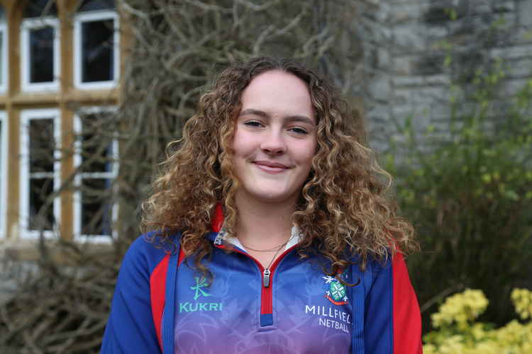 Millfield netballer Lower Sixth Olivia Ralph