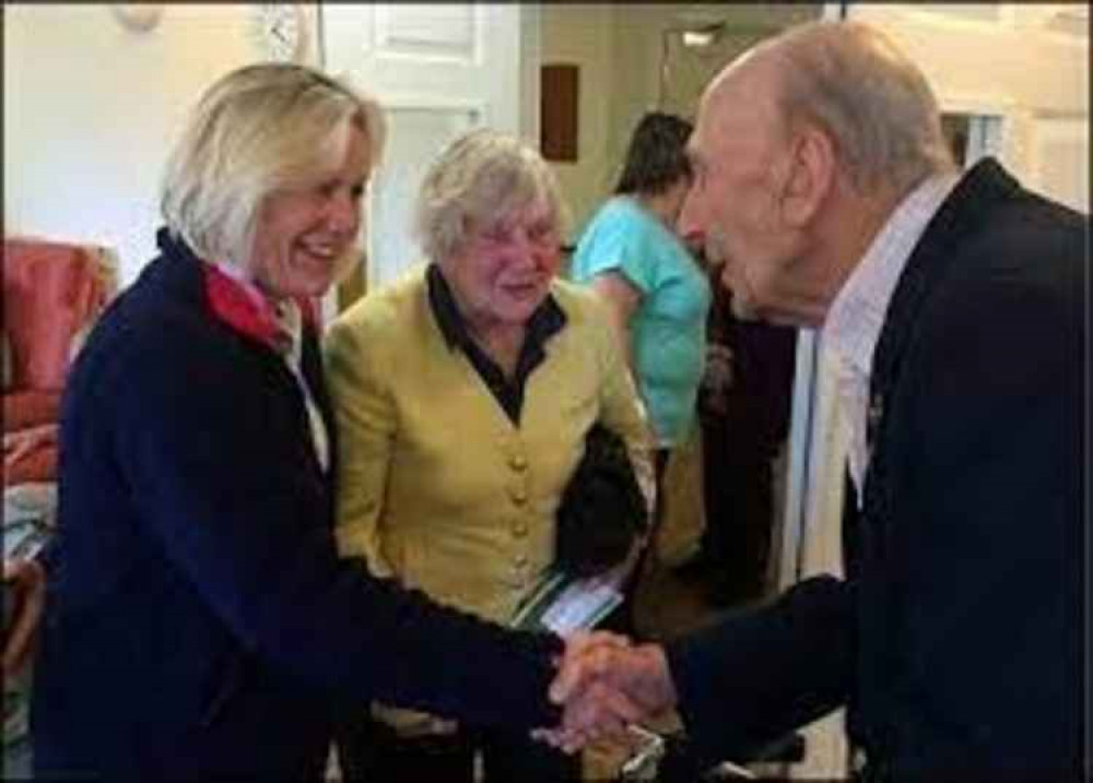 The late Shirley Williams out on the campaign trail with Tessa Munt