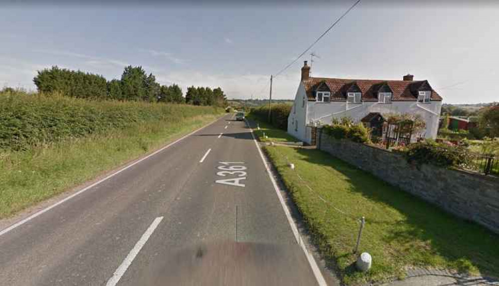 The crash happened on the A361 near to Greinton (Photo: Google Street View)