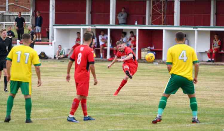 Sharp shooter: Two-goal Alex Naughton . . . Picture by Gary McGuffog