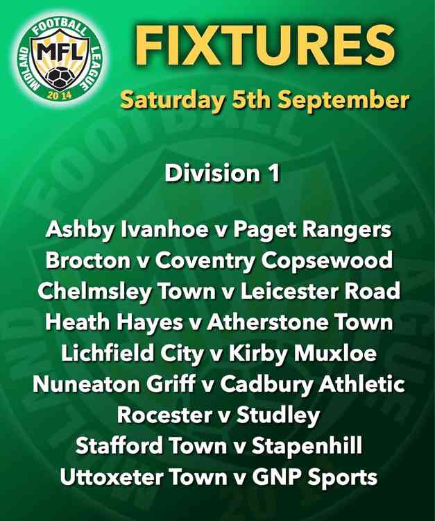 First day fixtures: In the MFL Division One