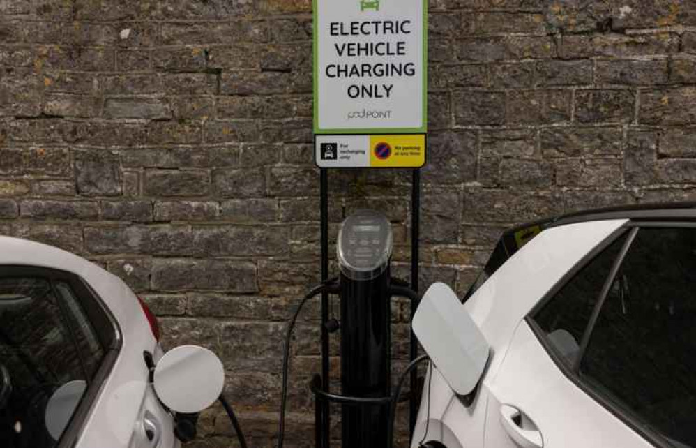 Electric vehicle charging points have been installed at Clarks Village