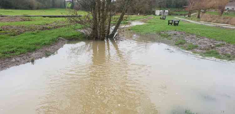 Flooding in Porthkerry Park