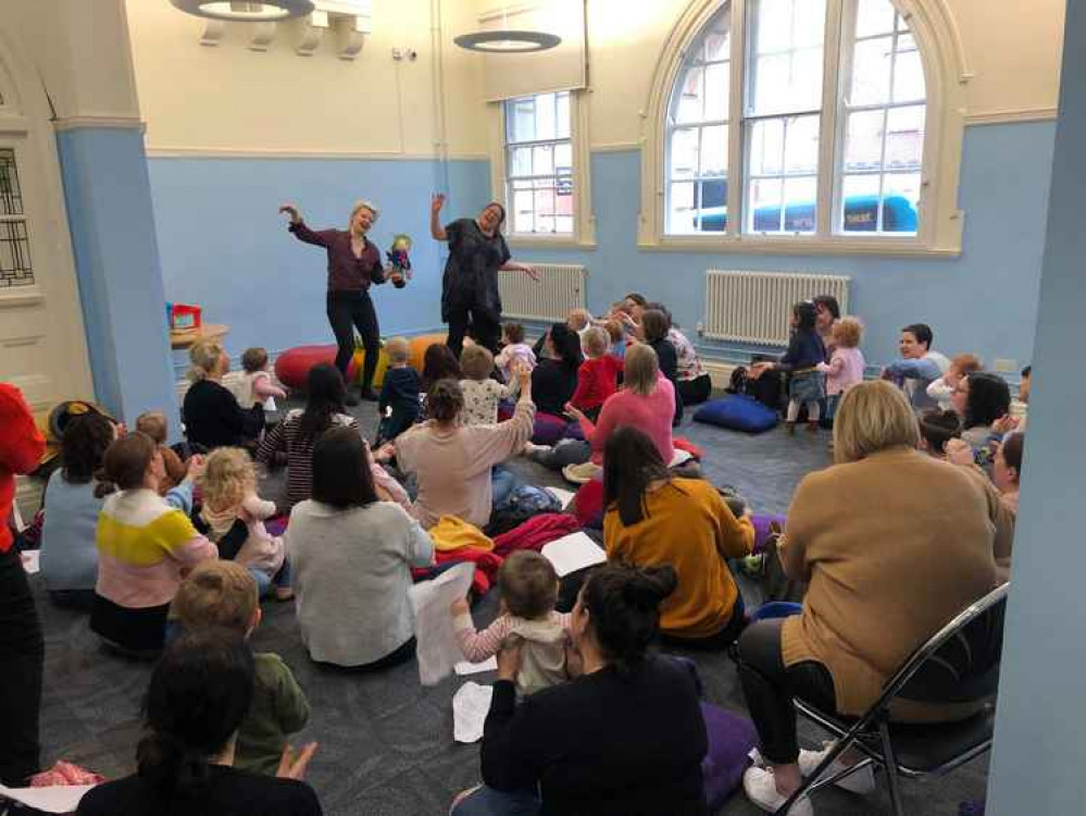 Craft sessions, stories and rhyme-time will all be happening online this half-term (Image via Barry Library Facebook page)