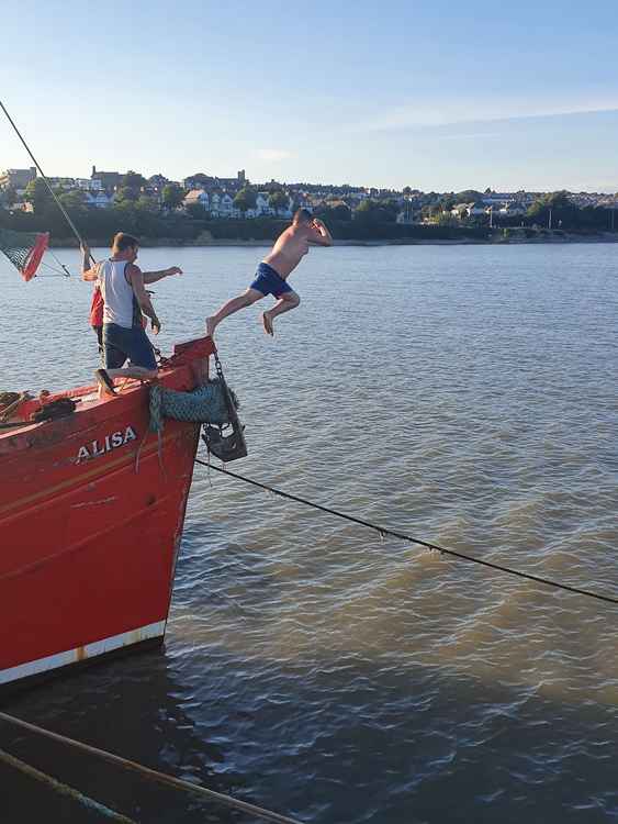 During the summer the boats attracted a lot of attention