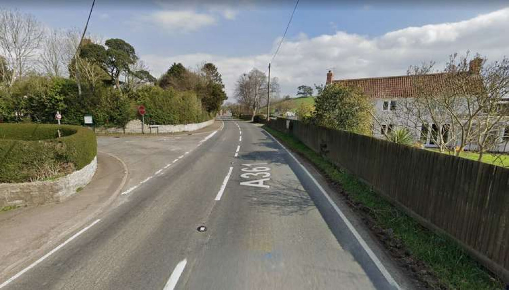 The A361 is closed in Pedwell (Photo: Google Street View)