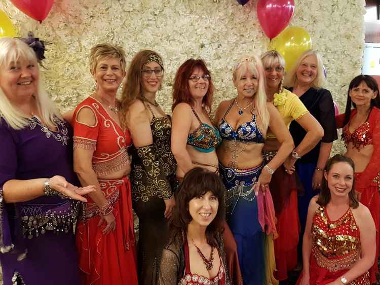 Frodsham's belly dancers are all huge fans of their colourful outfits