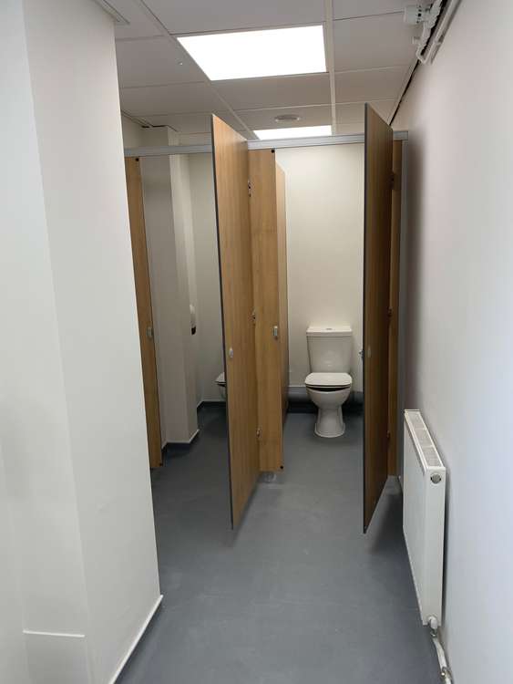 The new toilets at Brookside Academy