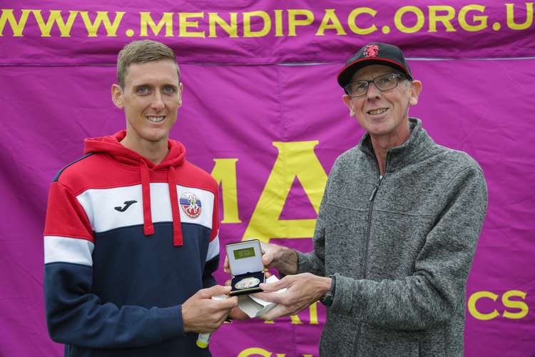 Race winner Chris McMillan (Photo: Mendip Athletics Club)