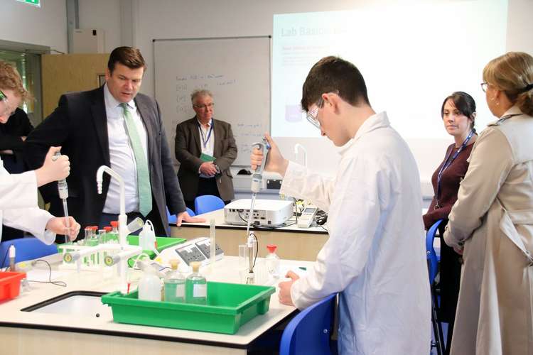 The official opening of the new hospital ward at Strode College