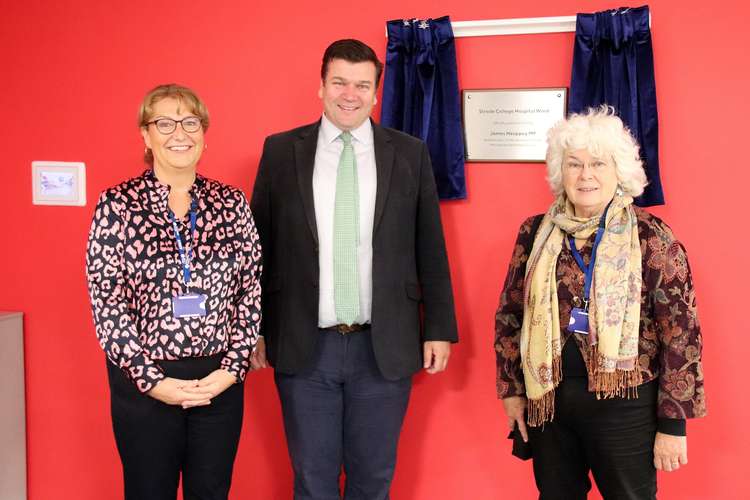 The official opening of the new hospital ward at Strode College