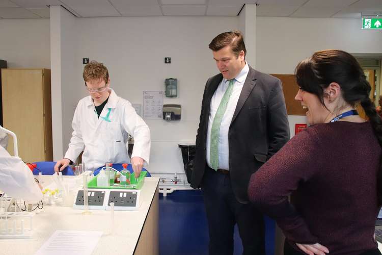 The official opening of the new hospital ward at Strode College