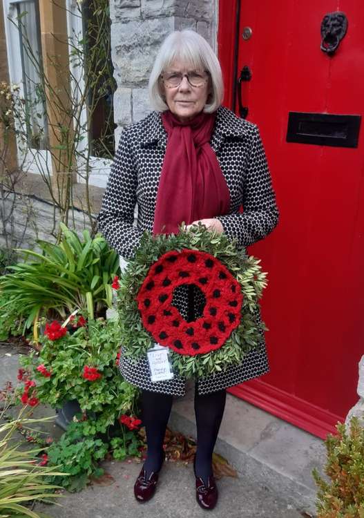 Cllr Liz Leyshon (Street) Remembrance Day 2021