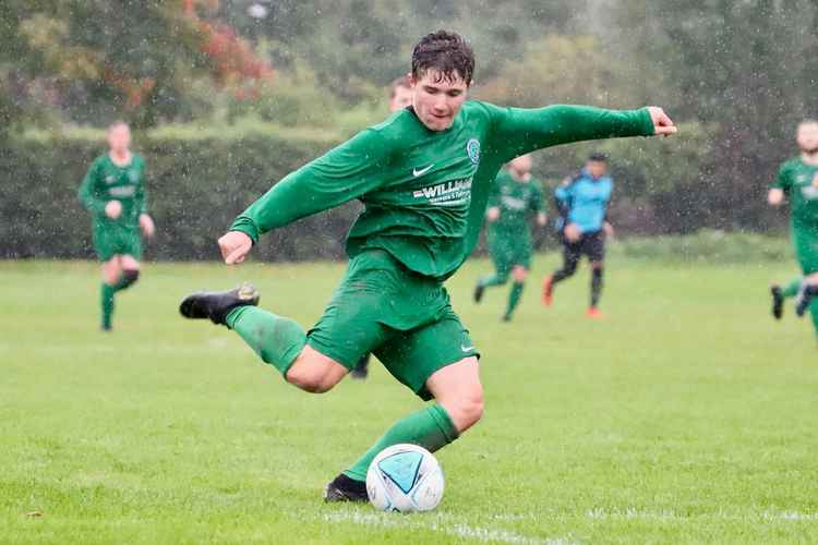 Helsby FC Reserves were against Chester Nomads on a very rainy afternoon this Saturday