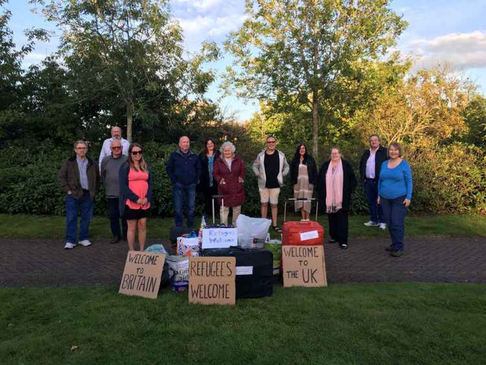 With the help of Frodsham residents, Pauline has gathered vital supplies for refugees being housed nearby