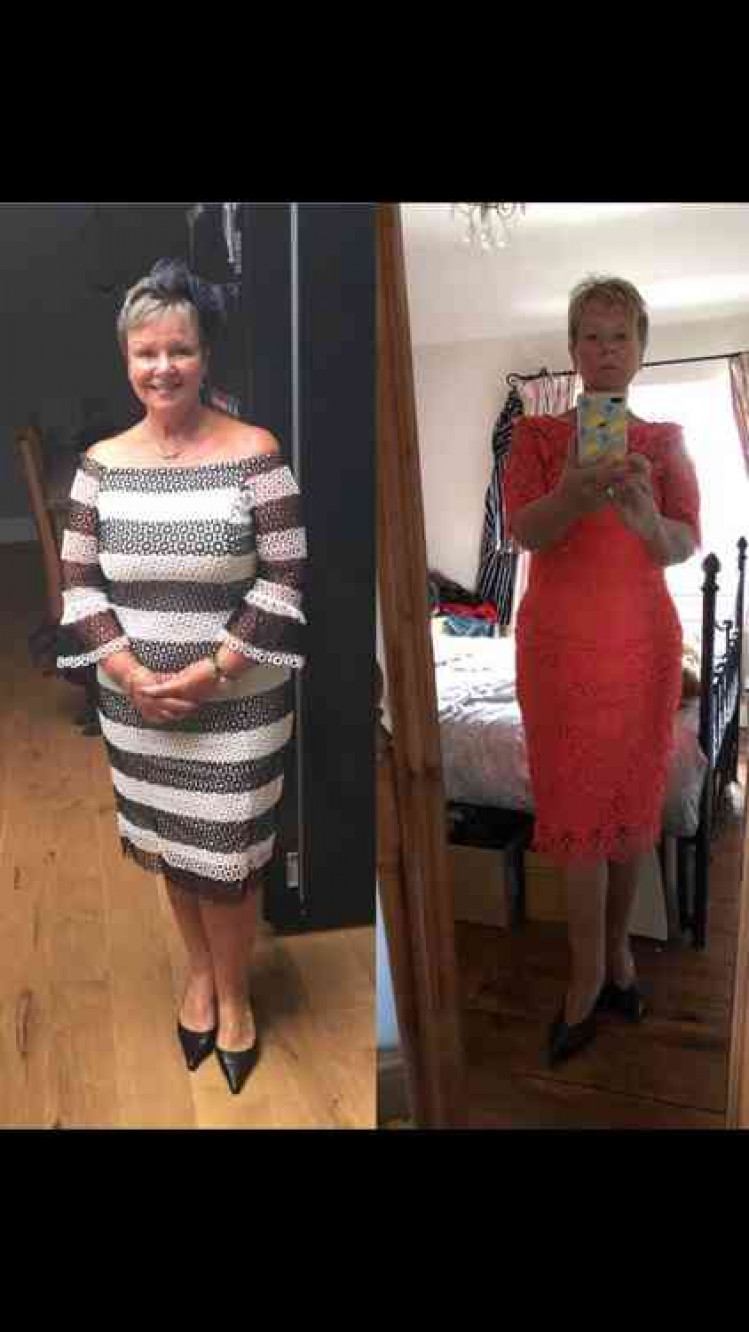 Pauline Disley before and after losing weight and becoming a consultant with Slimming World.