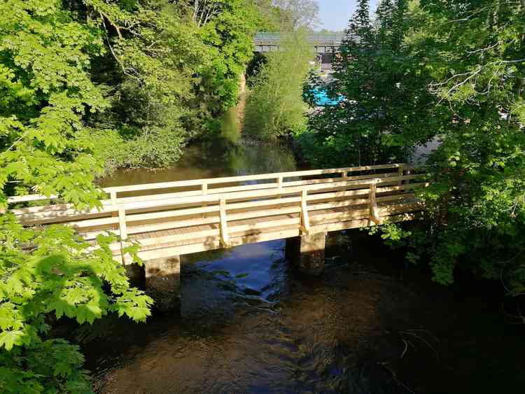 The refurbished Boarden Bridge.