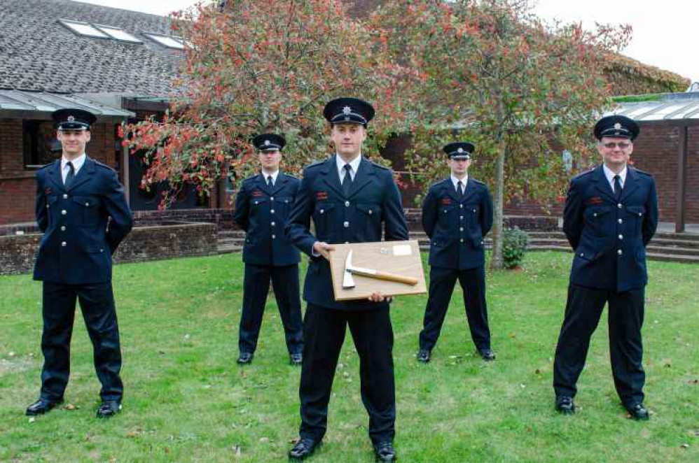 Ryan Pawsey (left) is Godalming's newest on-call firefighter.