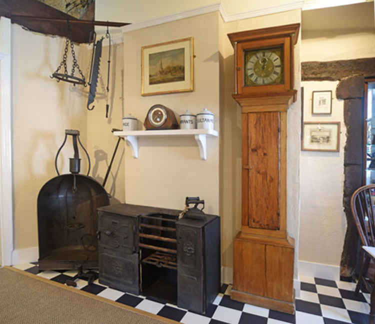 The kitchen range, now restored and on display in the local history gallery.